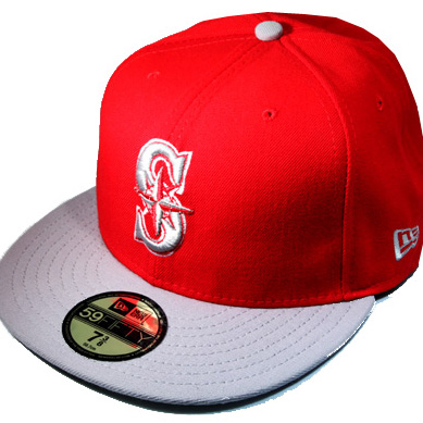 mariners fitted hat