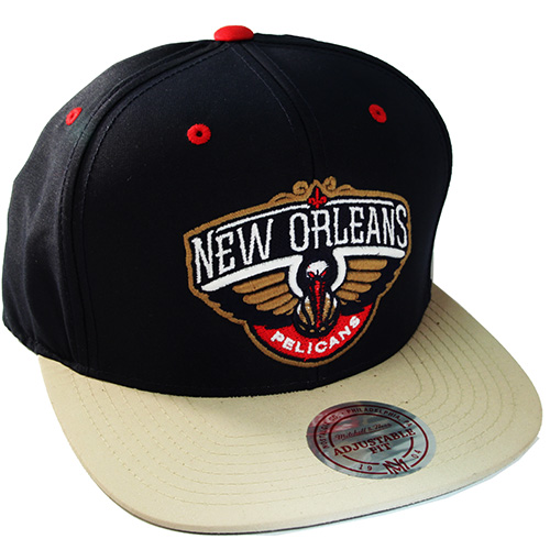 mitchell and ness leather strapback hats