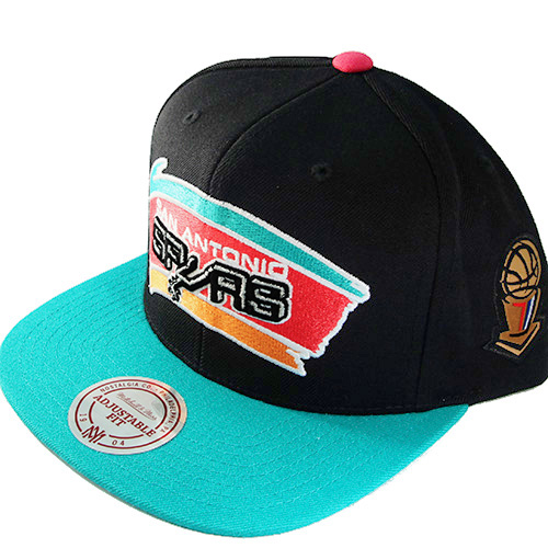 san antonio spurs snapback hat mitchell and ness