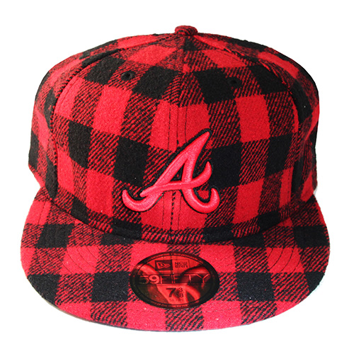 red and black new era hat