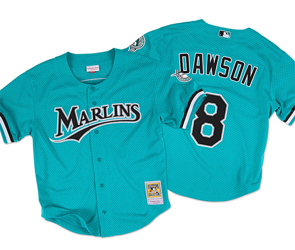 ANDRE DAWSON FLORIDA MARLINS MITCHELL AND NESS JERSEY MEDIUM FREE SHIPPING 