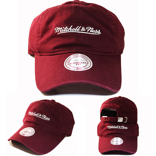 maroon strapback hat